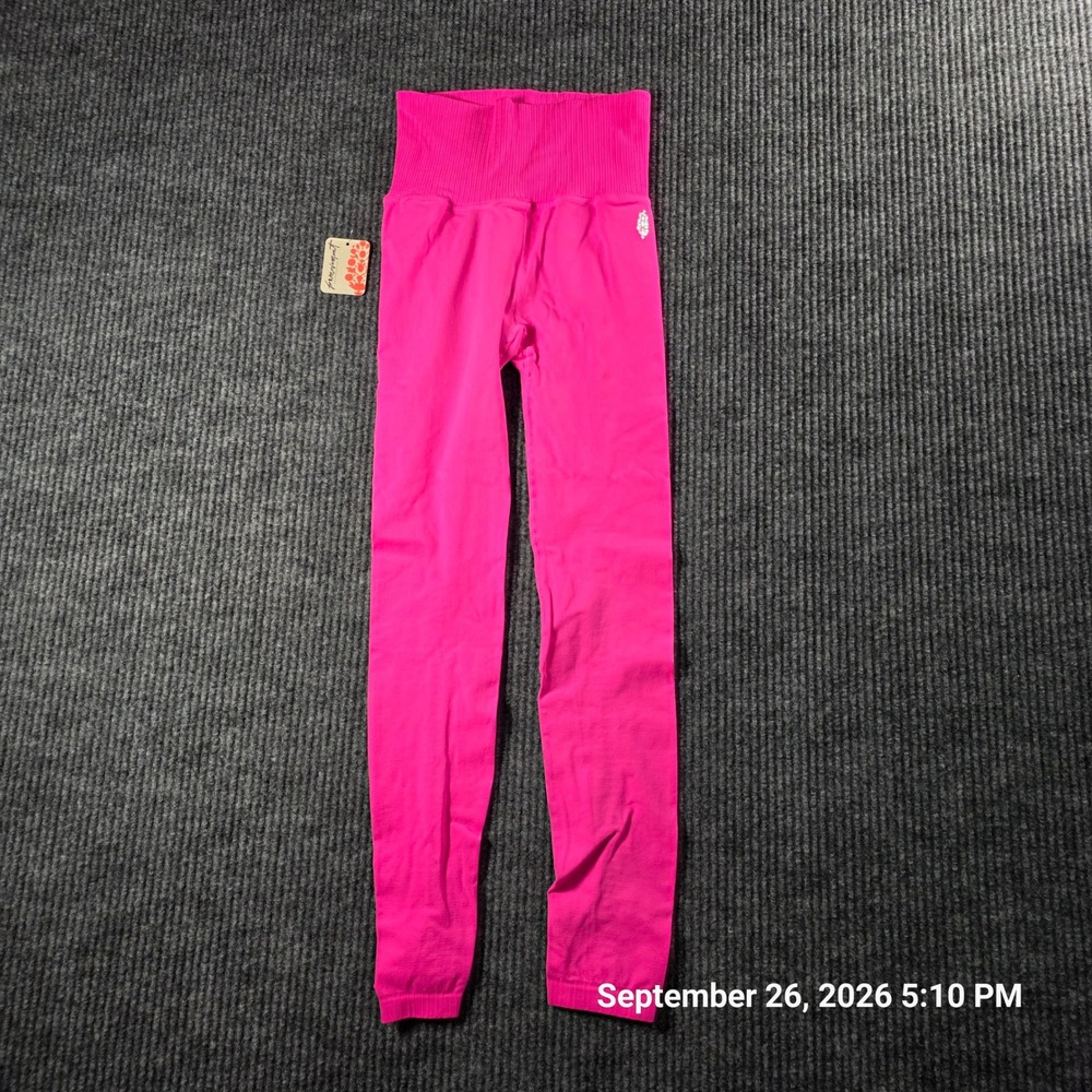 Free People Movement Good Karma Leggings Tropical Pink XS/S OB1053222